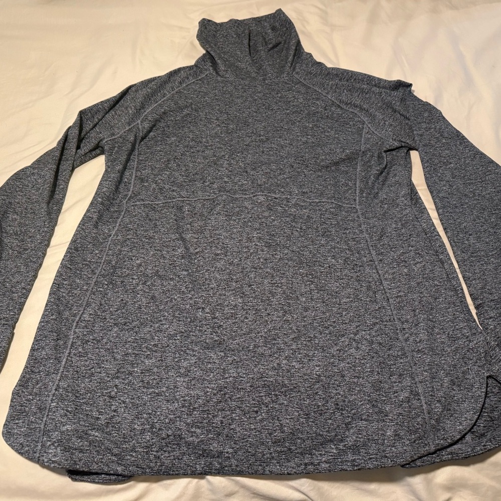 Duluth Trading Co Charcoal Heather Turtleneck